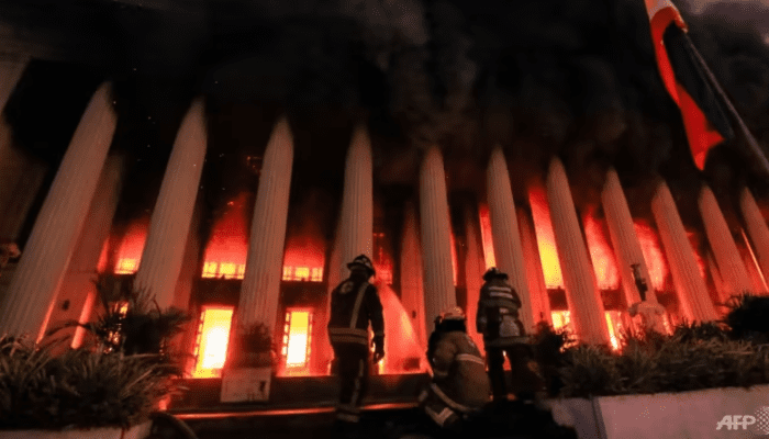 Fire destroys historic Philippine post office that once housed Manila’s ‘grandest building’