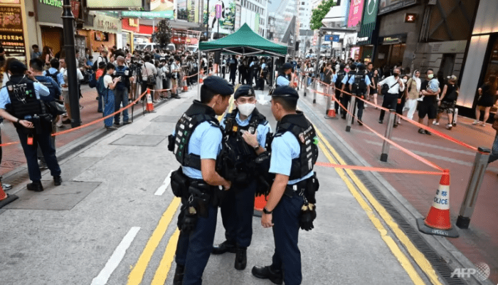 Hong Kong police detain more than 20 on Tiananmen anniversary