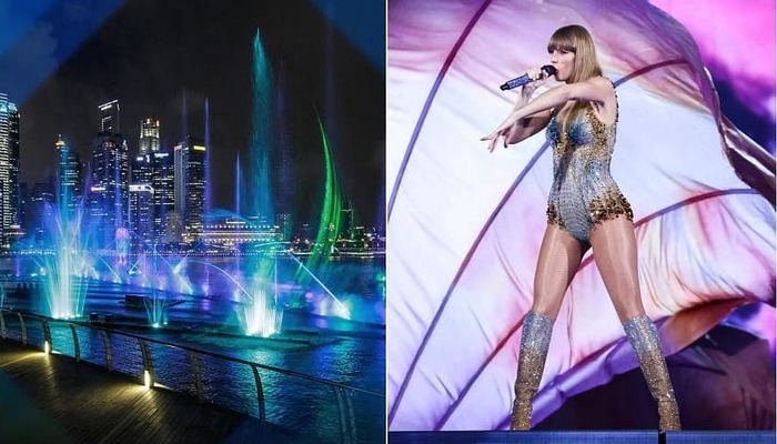 MBS gets ready for Taylor Swift's "Eras Tour" in S'pore with light show, pop-up store
