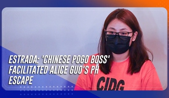 Chinese POGO boss helped Alice Guo escape PH Senator Estrada