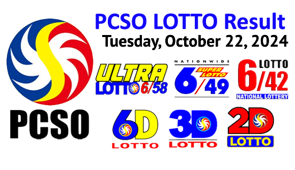 TUESDAY-PCSO LOTTO RESULT-OCT.22-2024