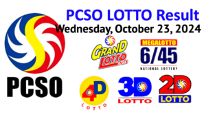 WEDNESDAY - PCSO LOTTO RESULT - OCT.23-2024